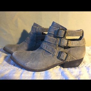 Strappy cowgirl booties